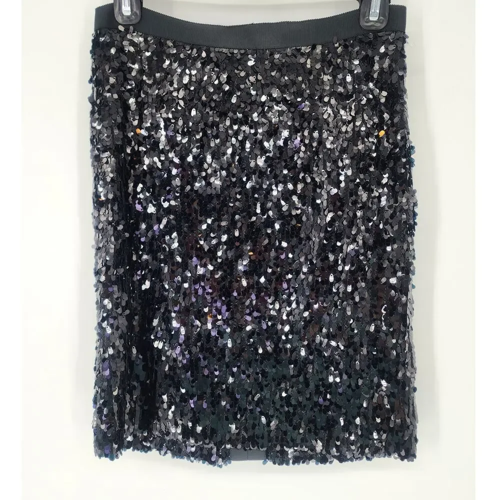 Vintage Teenflo Sequin Mini Skirt Black– Women’s 2